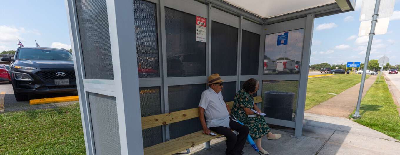 METRO is testing a new bus shelter design to help keep riders cool while waiting for the bus.