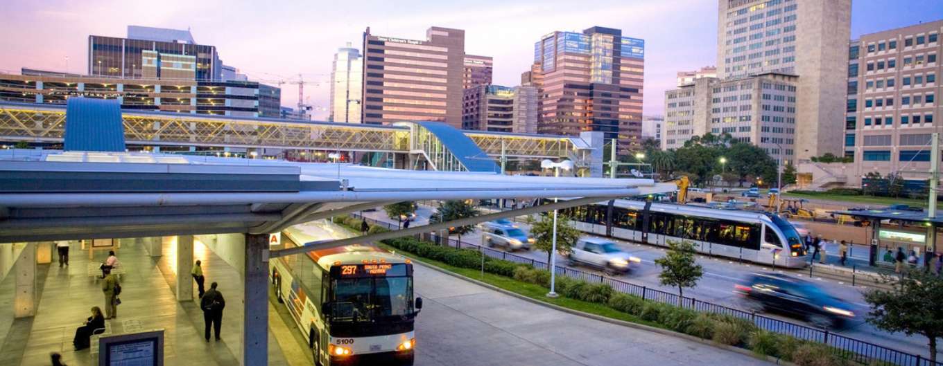 METRO's Texas Medical Center Transit Center.